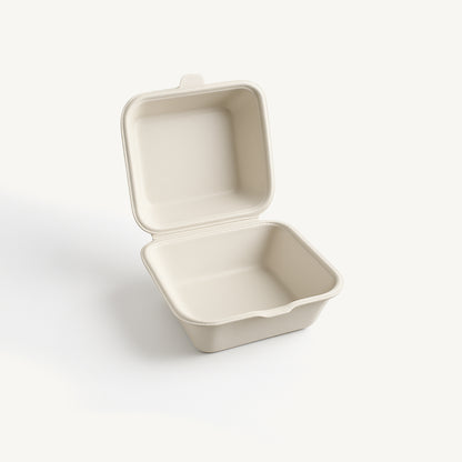 White Single Burger Disposable Box