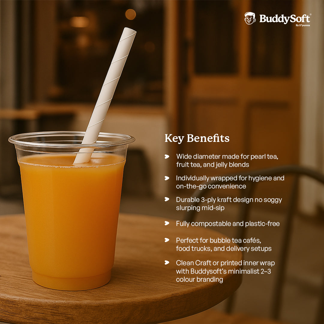 Paper Straw Bubble Tea