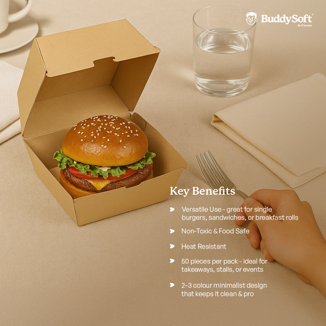 Cardboard Single Hamburger Box