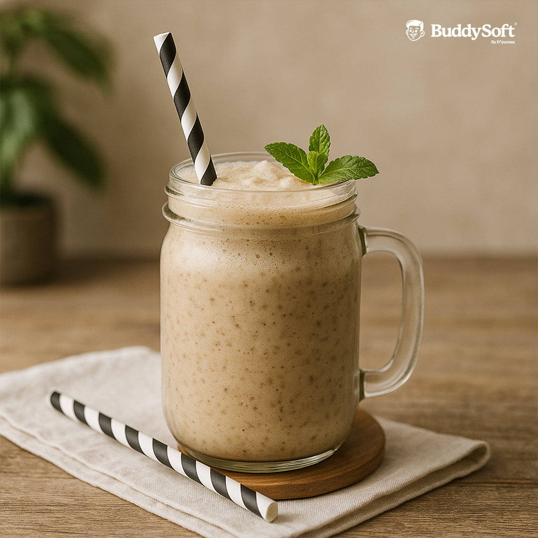 Paper Straw Black & White