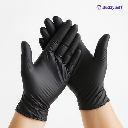 Nitrile Gloves Black - Small