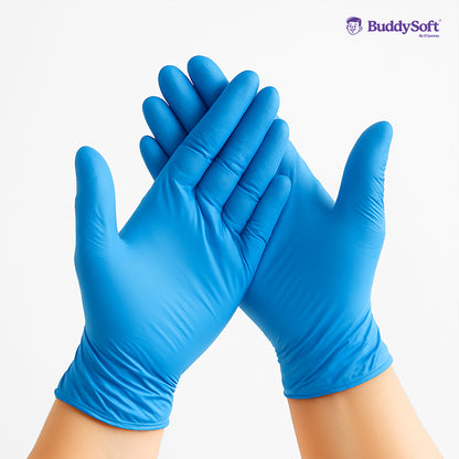 Vinyl Gloves - Blue - Medium