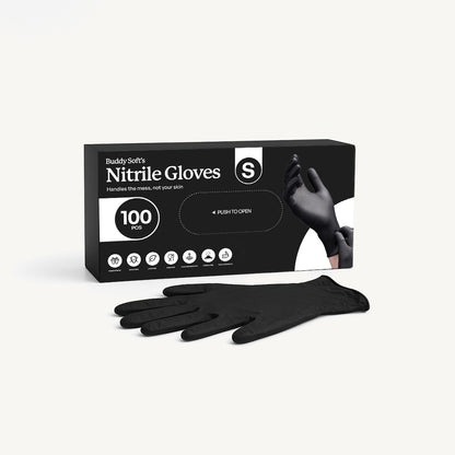 Nitrile Gloves Black - Small