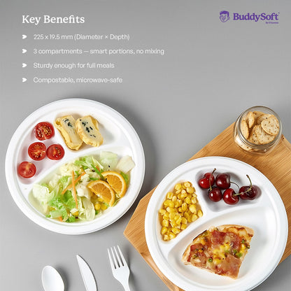 9 inch Round Plate 3 CP