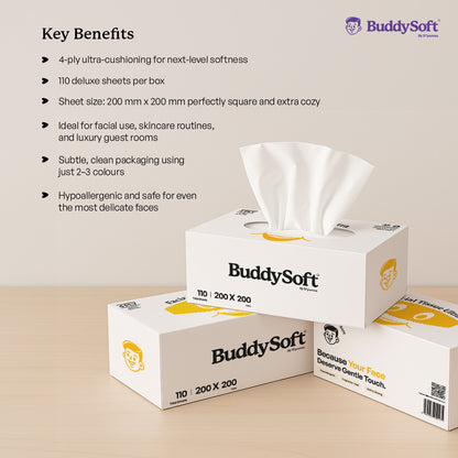 BuddySoft Ultra tissues on vanity table Australia