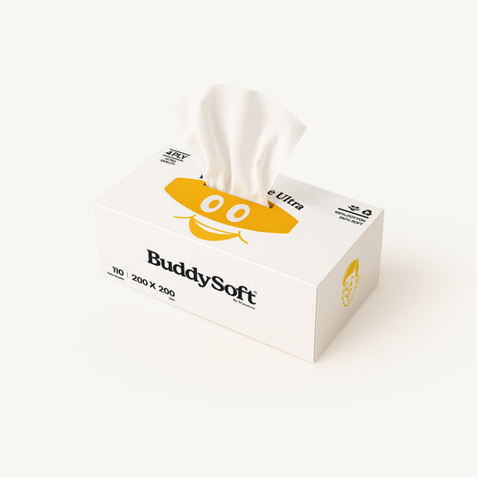 BuddySoft Ultra 4-ply facial tissue box 110 sheets