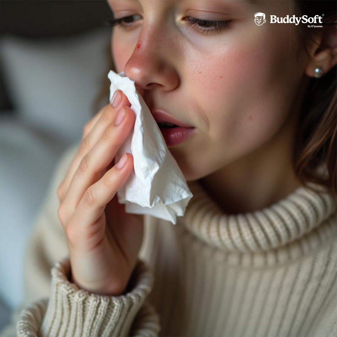 Soft BuddySoft facial tissues for family use
