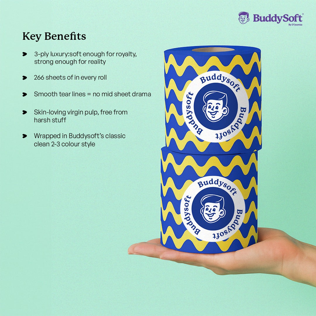 BuddySoft Ultra toilet paper for everyday comfort and value