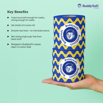 BuddySoft Ultra toilet paper for everyday comfort and value